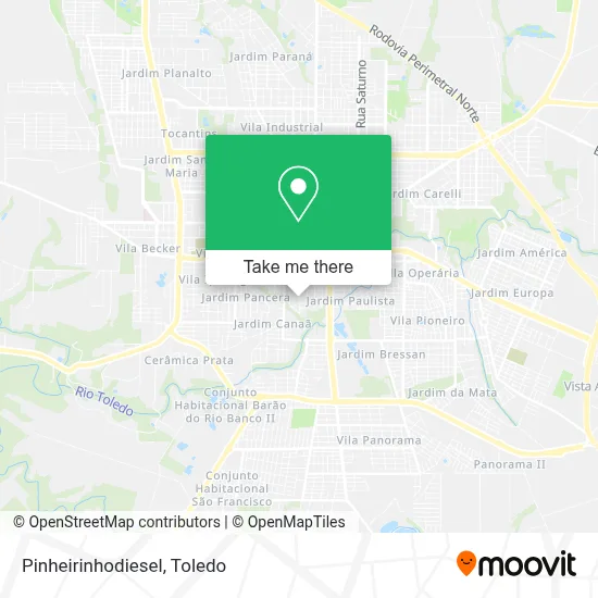 Pinheirinhodiesel map