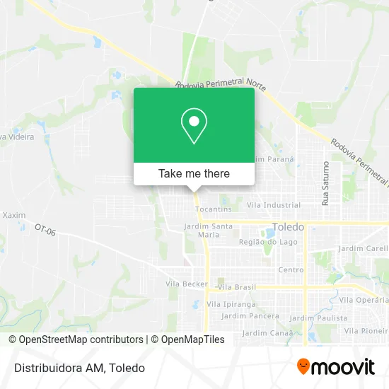 Distribuidora AM map