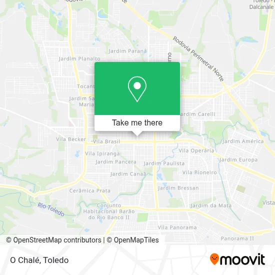 O Chalé map