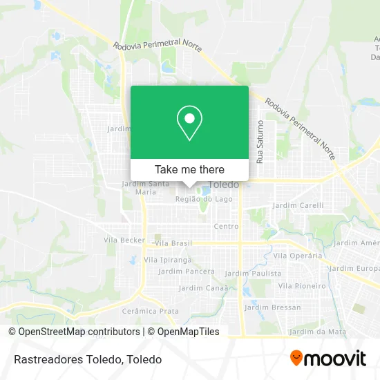 Rastreadores Toledo map