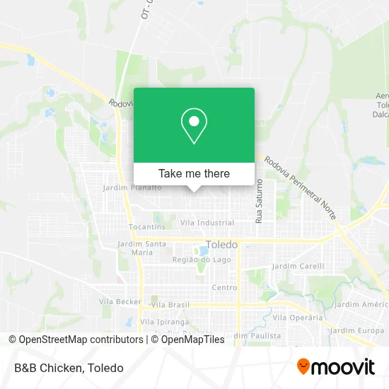 B&B Chicken map