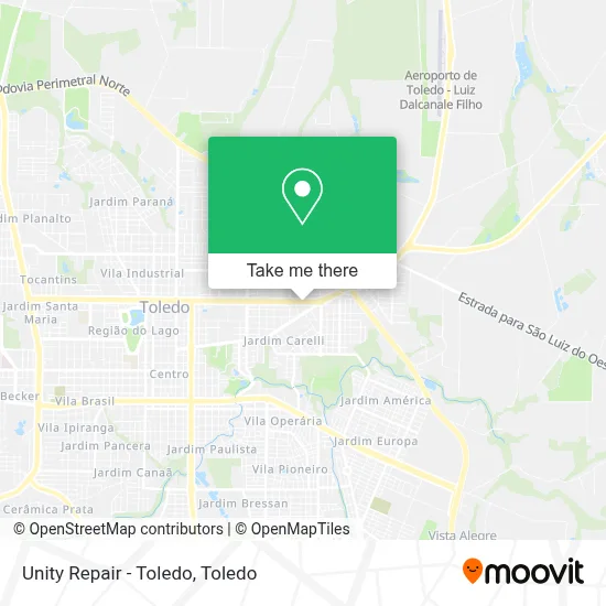 Unity Repair - Toledo map