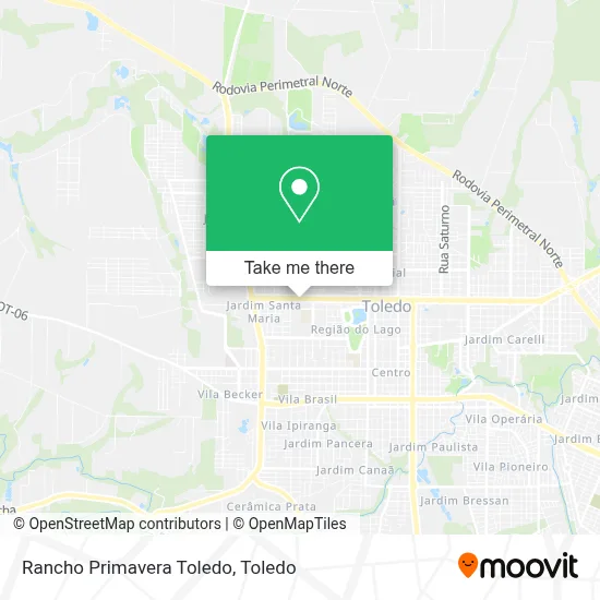 Rancho Primavera Toledo map