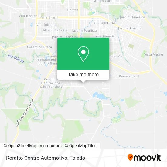 Roratto Centro Automotivo map