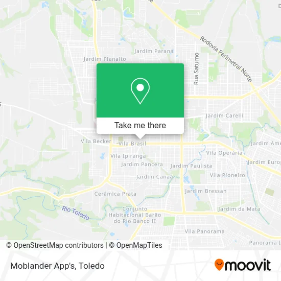 Moblander App's map