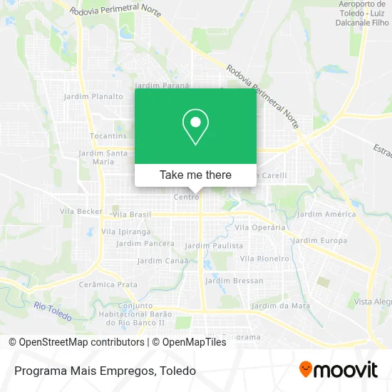Programa Mais Empregos map