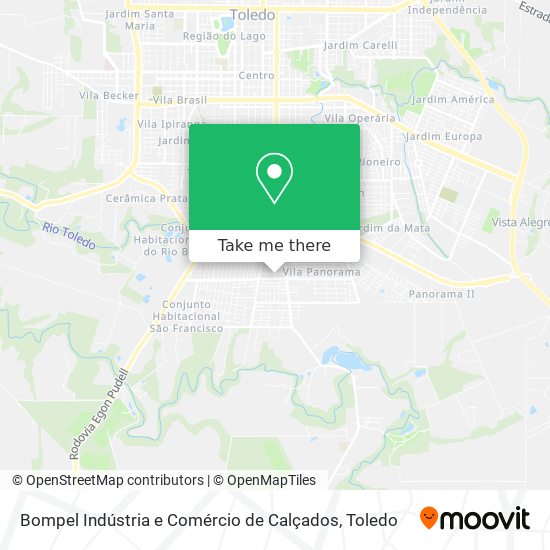 Bompel Indústria e Comércio de Calçados map