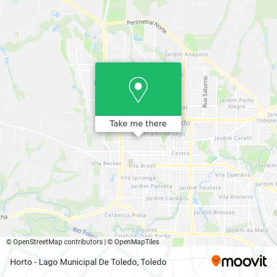 Horto - Lago Municipal De Toledo map