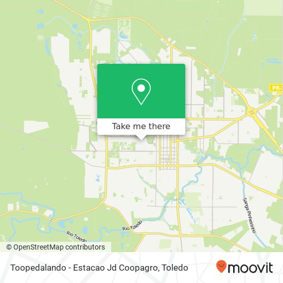 Toopedalando - Estacao Jd Coopagro map