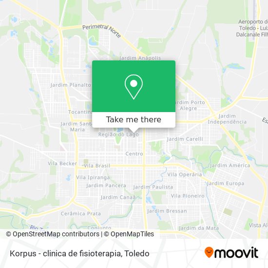 Mapa Korpus - clinica de fisioterapia