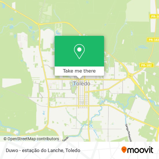 Duwo - estação do Lanche map