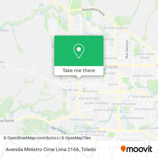Mapa Avenida Ministro Cirne Lima 2166