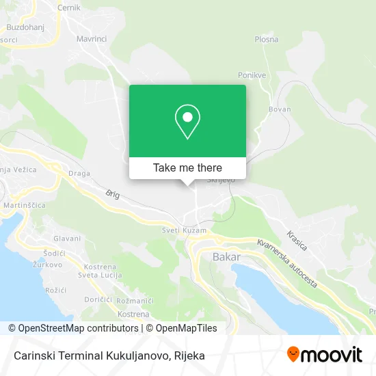 Carinski Terminal Kukuljanovo map