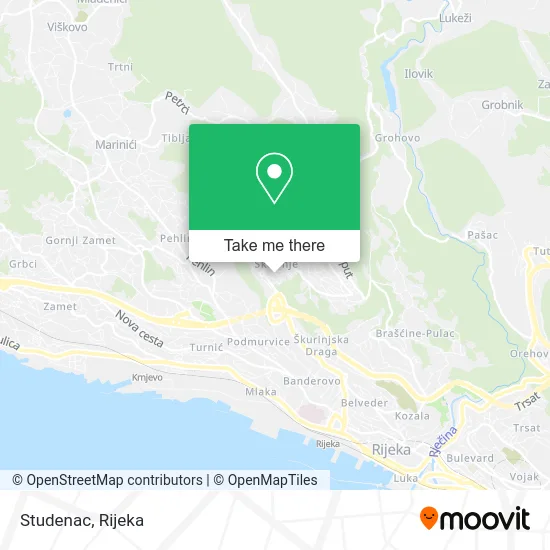 Studenac map