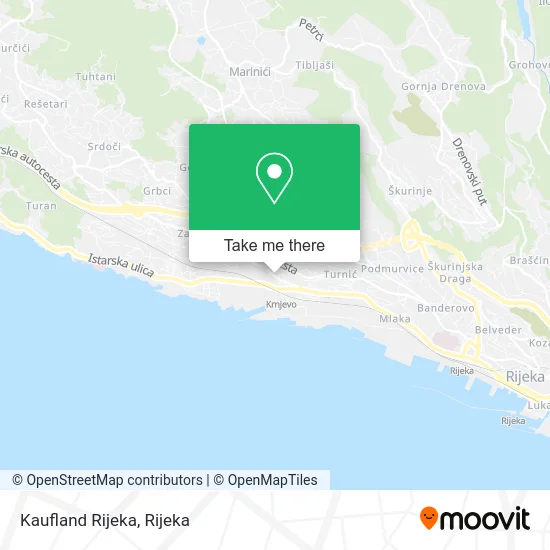 Kaufland Rijeka map