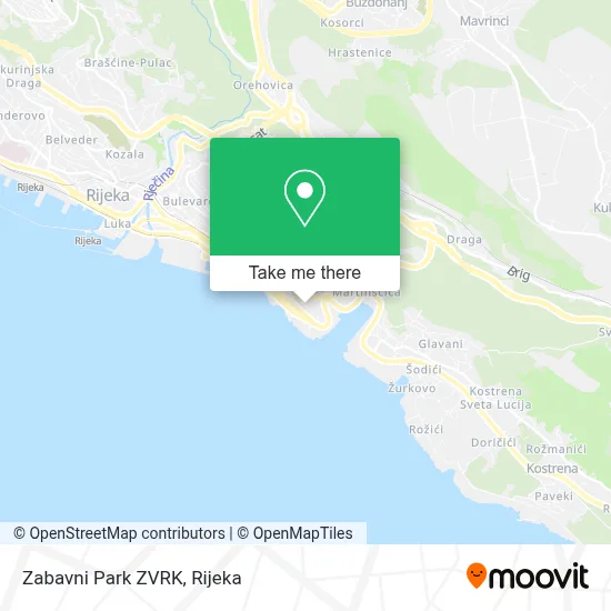 Zabavni Park ZVRK map