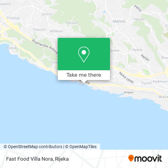 Fast Food Villa Nora map