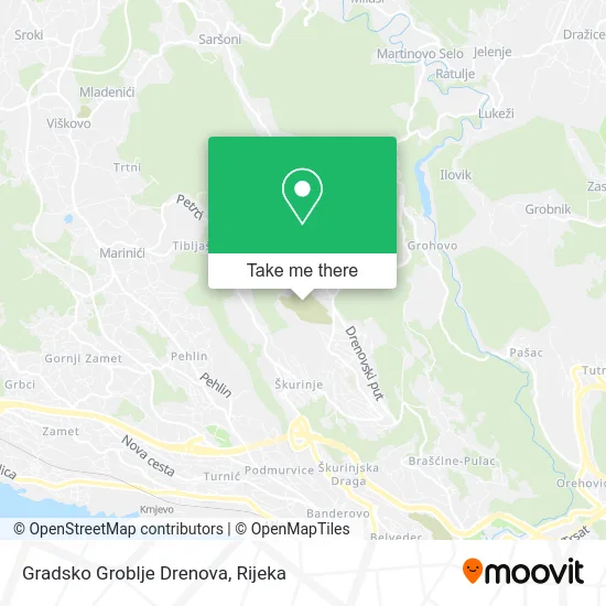 Gradsko Groblje Drenova map