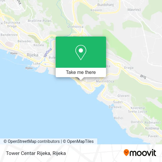 Tower Centar Rijeka map