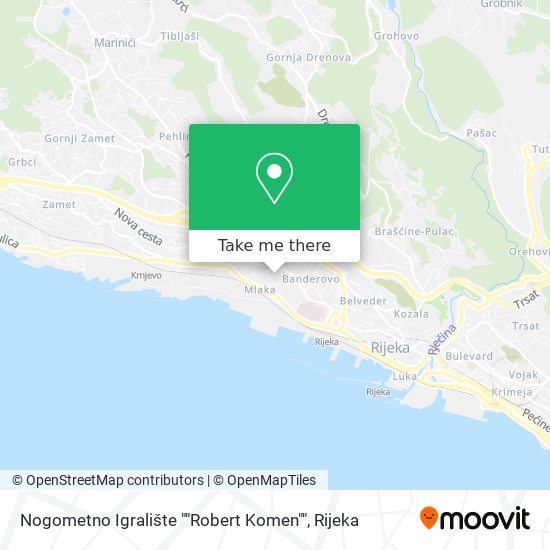 Nogometno Igralište ""Robert Komen"" map