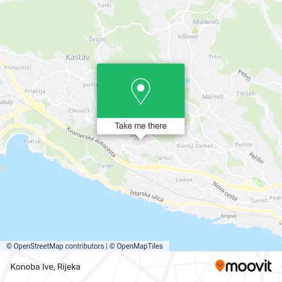 Konoba Ive map