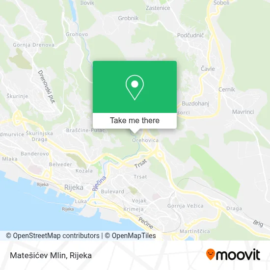 Matešićev Mlin map