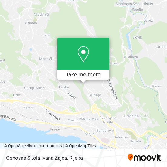 Osnovna Škola Ivana Zajca map