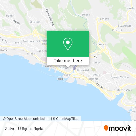 Zatvor U Rijeci map