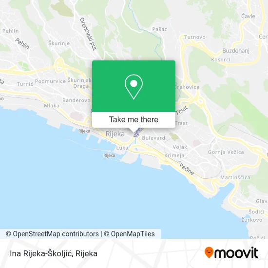 Ina Rijeka-Školjić map