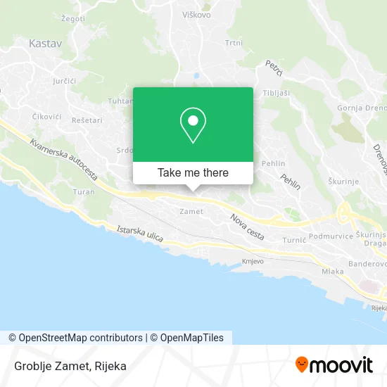 Groblje Zamet map