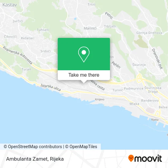 Ambulanta Zamet map