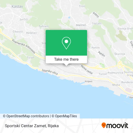 Sportski Centar Zamet map
