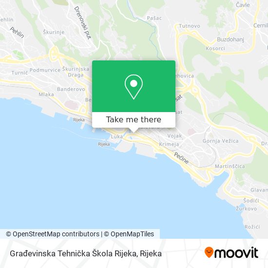 Građevinska Tehnička Škola Rijeka map