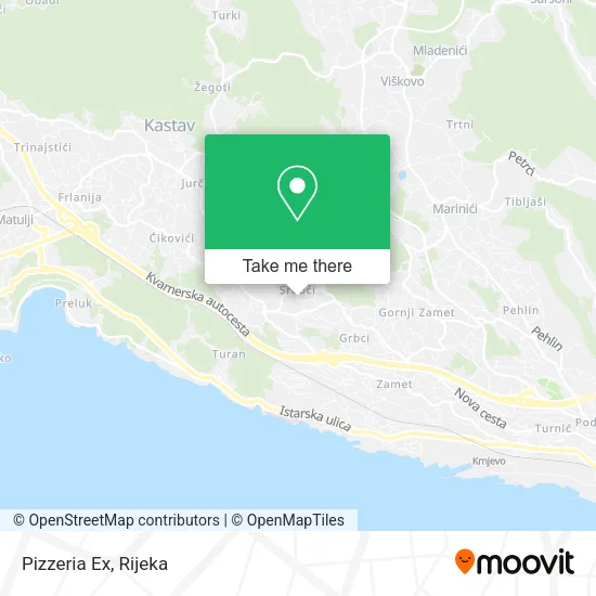 Pizzeria Ex map