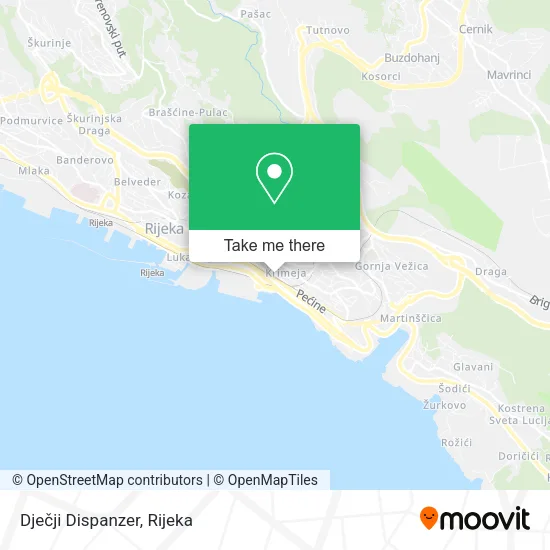Dječji Dispanzer map