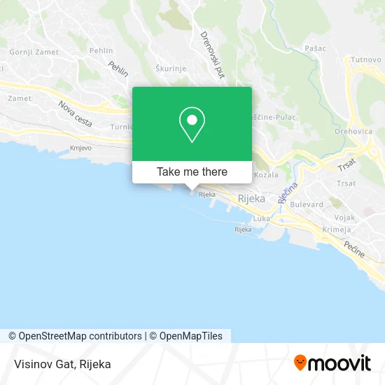 Visinov Gat map