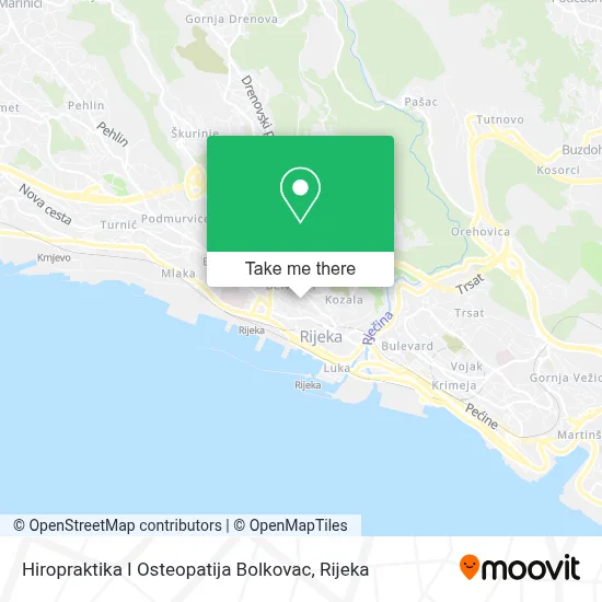 Hiropraktika I Osteopatija Bolkovac map