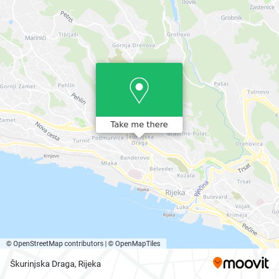 Škurinjska Draga map