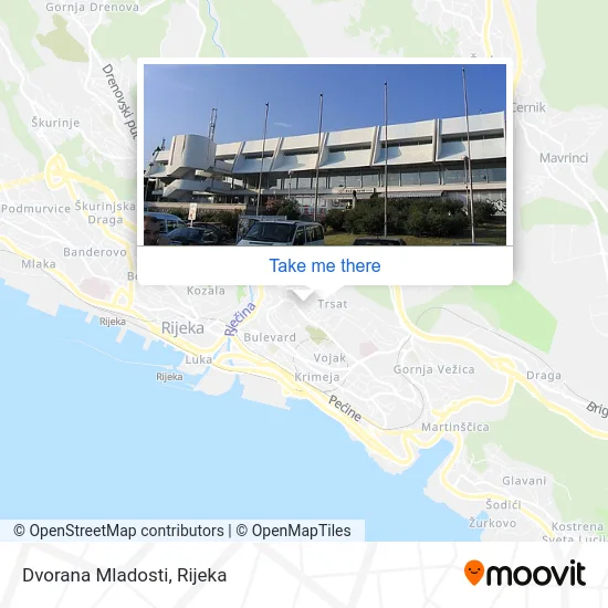 Dvorana Mladosti map