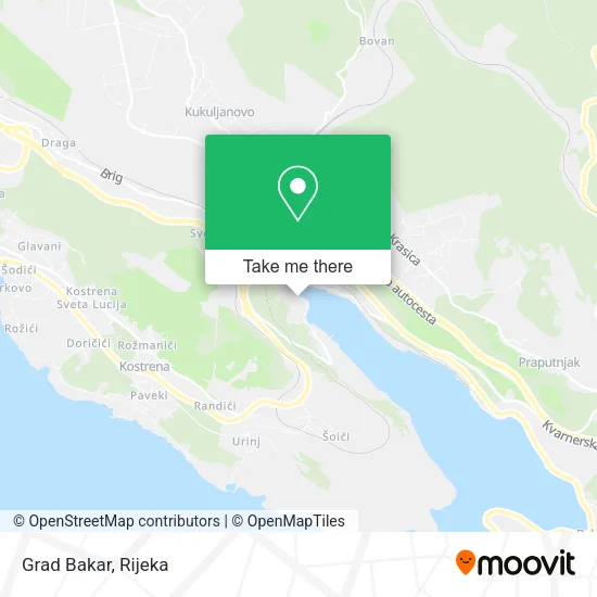 Grad Bakar map