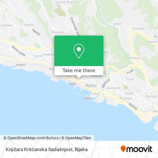 Knjižara Kršćanska Sadašnjost map