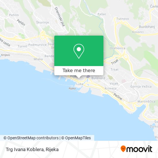 Trg Ivana Koblera map
