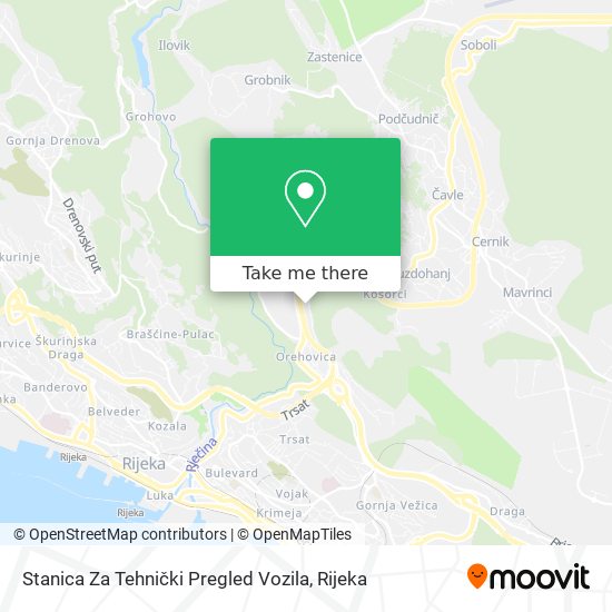 Stanica Za Tehnički Pregled Vozila map