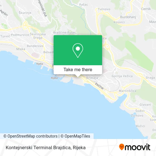 Kontejnerski Terminal Brajdica map