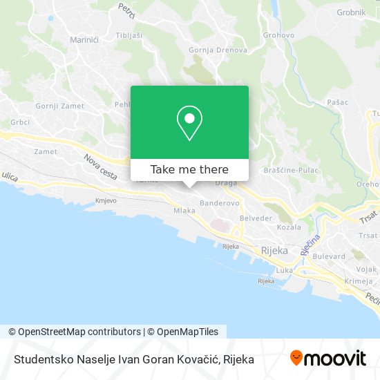 Studentsko Naselje Ivan Goran Kovačić map