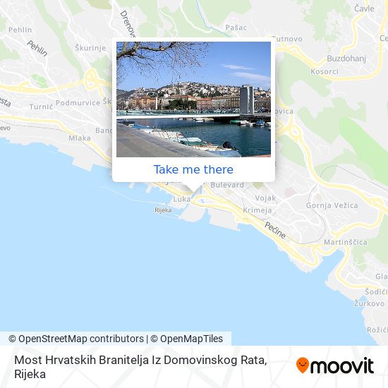 Most Hrvatskih Branitelja Iz Domovinskog Rata map