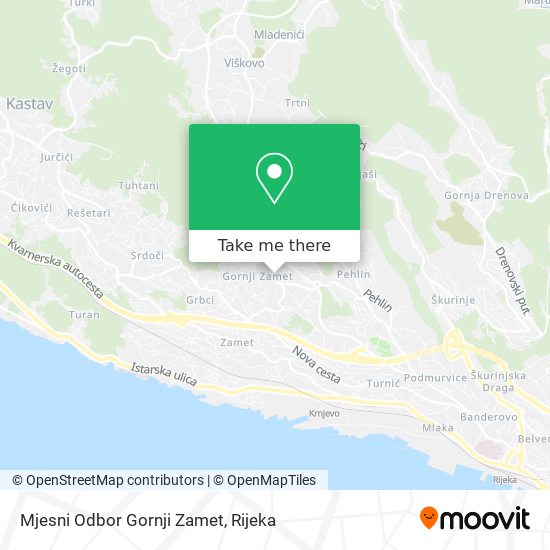 Mjesni Odbor Gornji Zamet map
