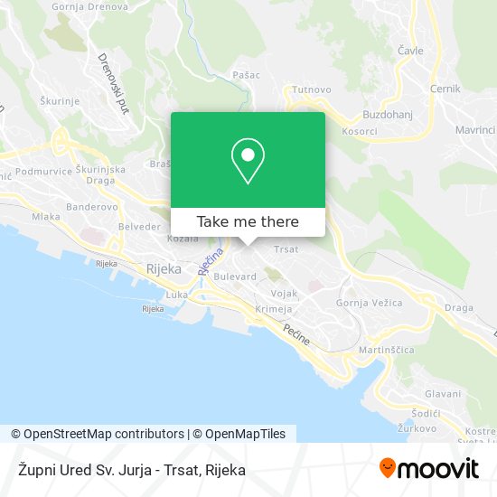 Župni Ured Sv. Jurja - Trsat map