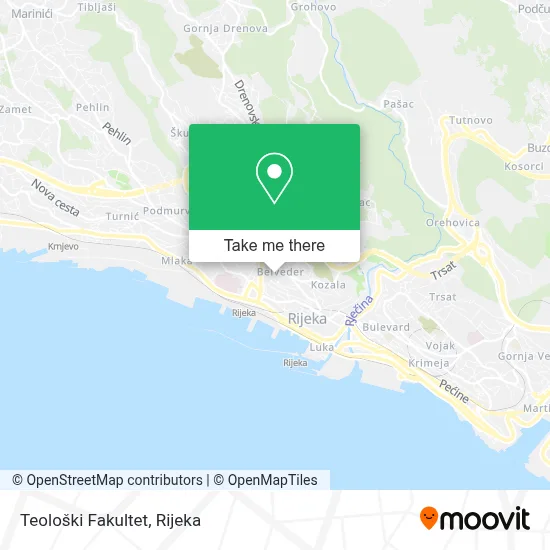 Teološki Fakultet map