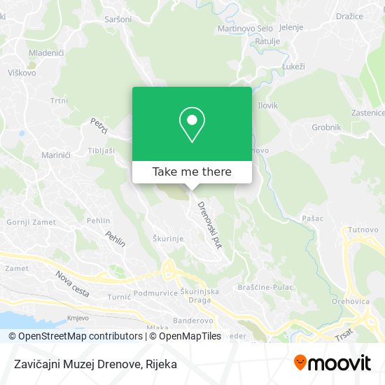 Zavičajni Muzej Drenove map